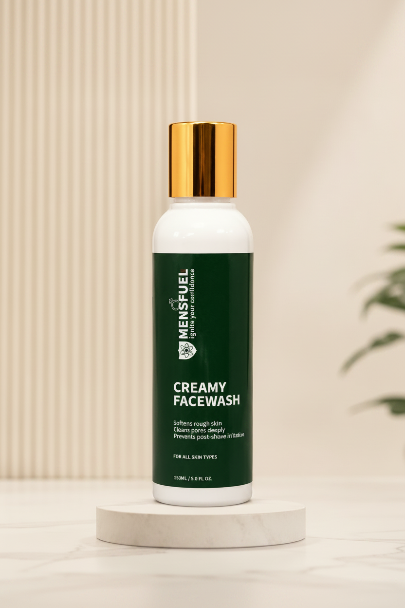 Men's Creamy Face Wash for All Skin Types